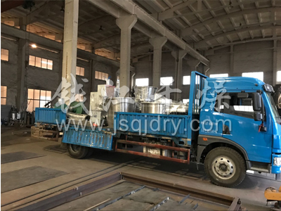 石油助剂包衣破胶剂包衣机 过硫酸铵包衣机-发货至客户现场-并安装完毕