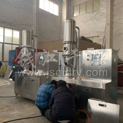 2台实验室FLP-1.5型流化床制粒包衣机完工